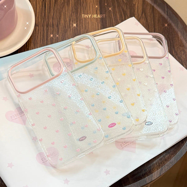 Lace-patterned heart-shaped apple17pro Phone case iphone16Fresh ins Wind14Soft Cover13Applicable15Transparent