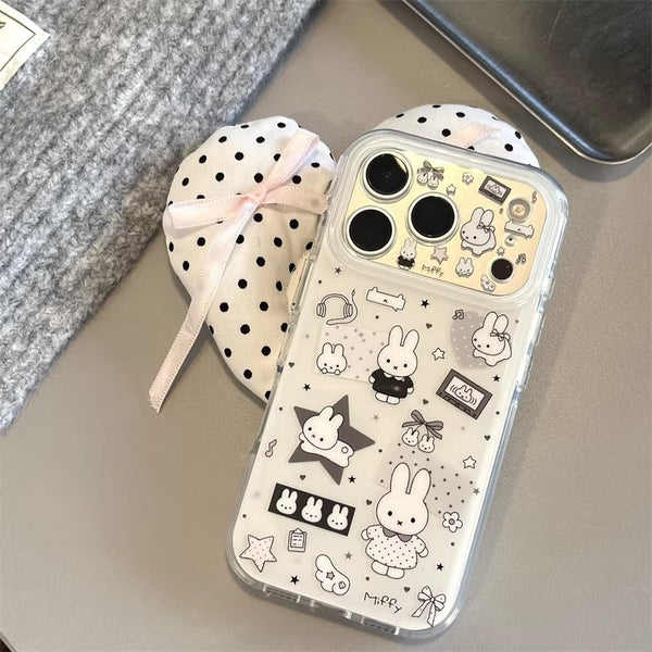 Star Rabbit is compatible with Apple devices17PROMAX Phone case iPhone16Niche14Fine Hole13Hard Shell12/11