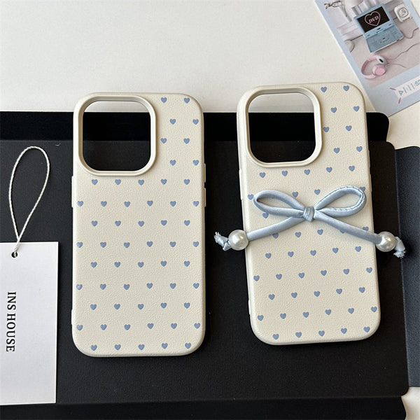 Suitable for three-dimensional bows iPhone16promax Apple17Phone case13Anti-Fall14Full of love15