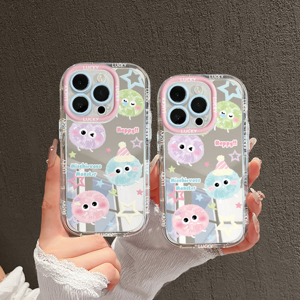Colored briquettes suitable for apples16promax Phone case iphone15plus Mirror cream14/13Anti-Fall