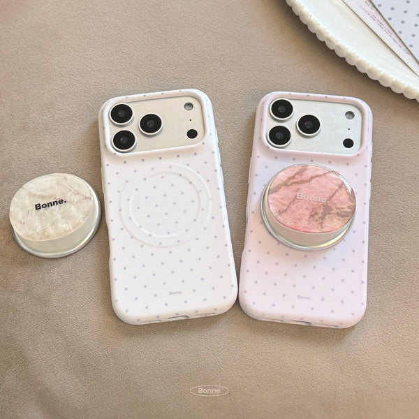 High-end stone-pattern magnetic stand suitable for use iphone17pm iPhone Case16Soft film15Fritillary17Han