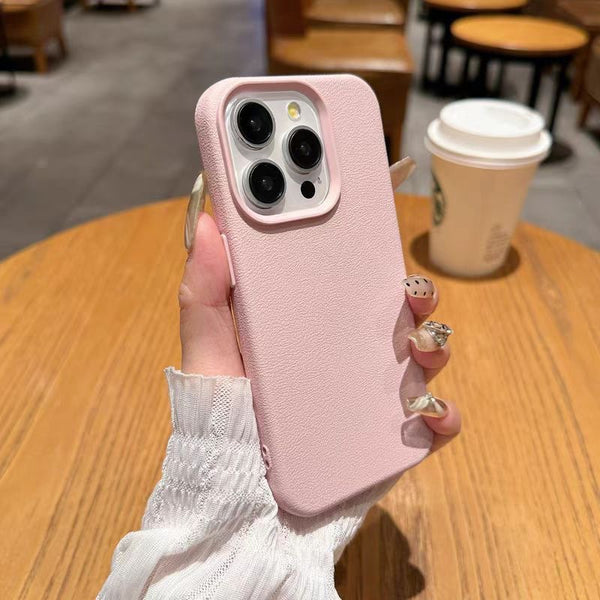 Suitable for Apple17promax Phone case iphone15/13Solid Color14plus Skin texture material12/11Silicone