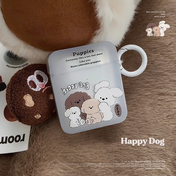 ins Suitable for Apple devices for the dog family AirPods1/2Bluetooth earphone protective case pro2New4Generation Earphone Sleeves